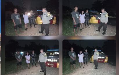 Tingkatkan Pengawasan Kamtibmas, Polsek Muara Bangkahulu Patroli di Seputaran Wilkum