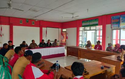 Jalin Kebersamaan, Bhabinkamtibmas Polsek Ketahun Hadiri Musyawarah Ranting Gerakan Pramuka