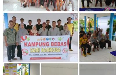 Sat Resnarkoba Polresta Bengkulu Berikan Penyuluhan P4GN di Kampung Bersinar Sumber Jaya