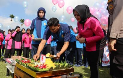 Hari Jadi Polwan ke-75, Polres Kepahiang Gelar Olahraga Bersama