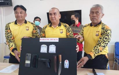Gagalkan Transaksi Narkoba, Polisi Amankan Pisau dan Pistol Mainan