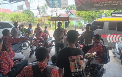 Sambangi Pelajar, Kasat Binmas Sampaikan Imbauan, Pembinaan dan Penyuluhan Pencegahan Kriminalitas 