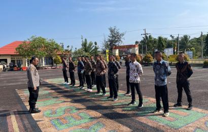 Polres Kaur Gelar Apel dan Kegiatan Binlat Casis Bintara dan Tamtama Polri Lulusan Gelombang I Tahun 2024