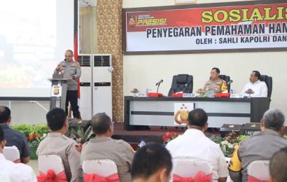 Sahli Kapolri Gelar Sosialisasi Tentang HAM di Polda Bengkulu