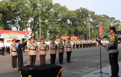 Kapolresta Pimpin Sertijab dan Pengukuhan Jabatan Kasat, Kasi dan Kepala SPKT