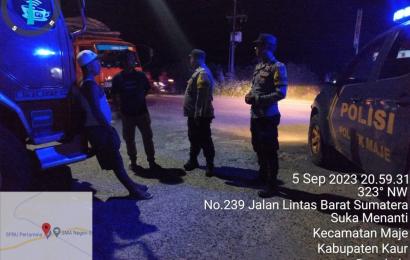 Personel Polsek Maje Laksankan Patroli, Antisipasi 3C dan Premanisme di Wilkum 