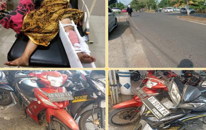 Polisi Olah TKP Lakalantas di Pagar Dewa, 1 Korban Alami Luka Berat Patah Kaki