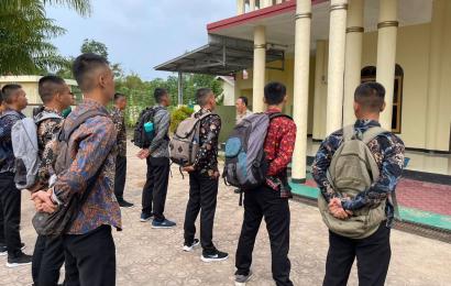 Polres Kaur Melaksankan Binlat Casis Bintara dan Tamtama Polri Lulusan Gelombang I Tahun 2024