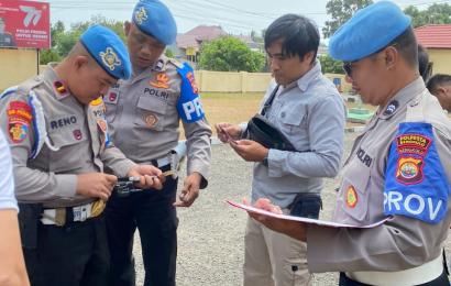 Bid Propam Polda Gelar Apel dan Gaktiblin di Mako Polsek Selebar 