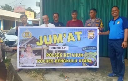 Polsek Ketahun Gelar Jumat Curhat Bersama Sopir Travel Guna Mewujudkan Situasi Kamtibmas yang Kondusif