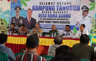 Polres Bengkulu Utara Resmikan Kampung Tangguh Bebas Narkoba