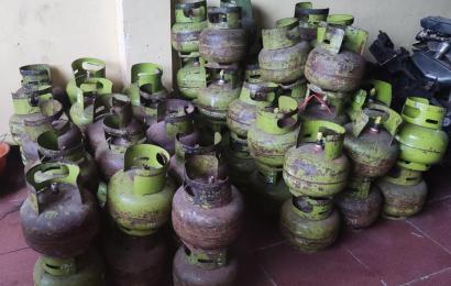 Tangkap Warga Curup, Polda Bengkulu Amankan 37 Tabung Gas LPG 3 Kg