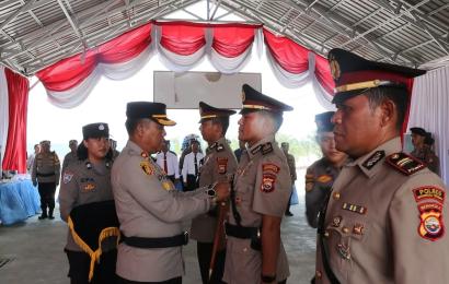 Kapolres Bengkulu Tengah Pimpin Sertijab Kabag Ops dan Kasat Samapta