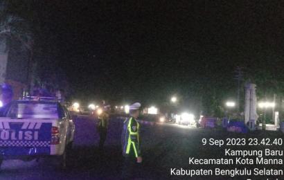 Patroli Blue Light Sat Lantas Polres Bengkulu Selatan Antisipasi 3C dan Balap Liar 