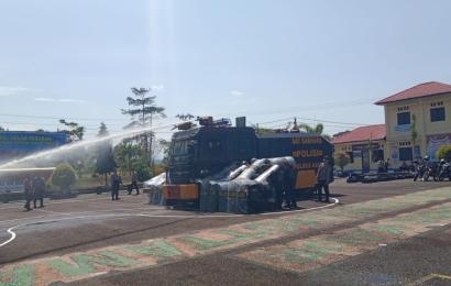 Persiapan Pemilu 2024, Polres Kaur Latihan Pengendalian Masa 