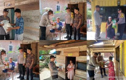 Lansia Hingga Petani, Terima Bantuan Sosial Program Selasa Berbagi dari Polres Kaur 