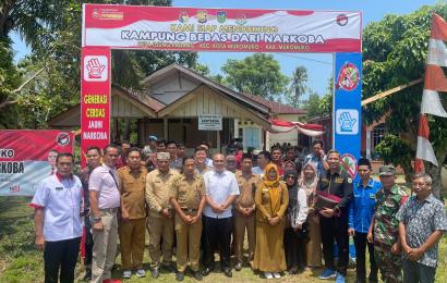 Ditres Narkoba Laksanakan Penilaian Kampung Tangguh Bebas Narkoba di Mukomuko