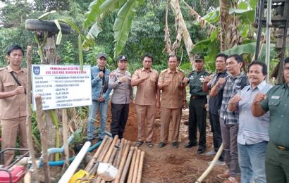 Awasi Penggunaan DD, Polsek Lais Hadiri Penetapan Titik Nol