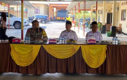 Kapolres Kaur Ikuti Rapat Koordinasi Terkait Permasalahan Tapal Batas Kecamatan Kaur Tengah dan Kecamatan Luas