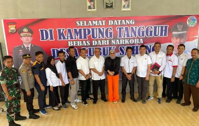 Tim Polda Bengkulu Laksanakan Penilaian Kampung Bebas Narkoba di Seluma