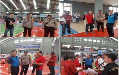 Personel Sat Samapta Pengamanan Kejurnas Taekwondo Bengkulu Open 2023 Piala Wali Kota Bengkulu