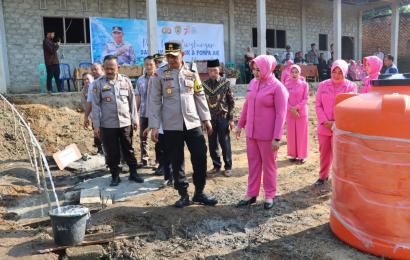 Polri Peduli, Polres Kepahiang Bantu Pembangunan Sumur Bor dan Pompa Air