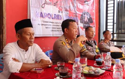 Jumat Curhat, Kapolres Lebong Kembali Tampung Aspirasi Masyarakat