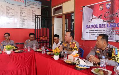 Jumat Curhat, Kapolres Lebong Terima Keluhan Warga Desa Kampung Dalam