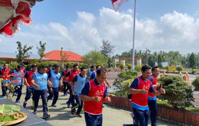 Polres Kaur Gelar Kegiatan Kesampataan Jasmani Periode II Tahun 2023 