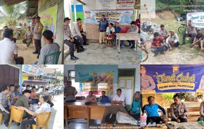 Jalin Kedekatan Serta Bertukar Informasi Kamtibmas dengan Masyarakat, Polres Kaur dan Jajaran Gelar Jumat Curhat 