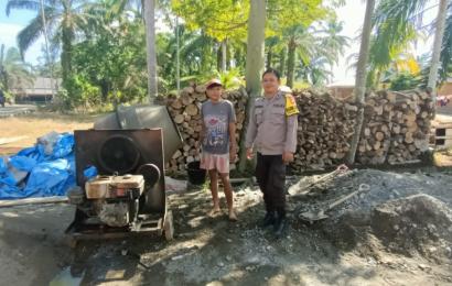 Sampaikan Imbauan Kamtibams, Bhabinkamtibmas Polsek Seginim Sambang DDS Sore