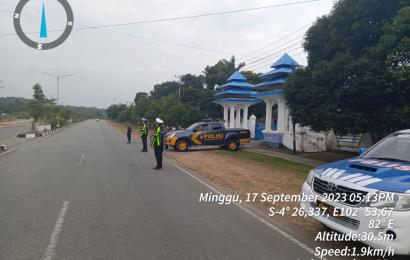 Minggu Sore, Polres Bengkulu Selatan Patroli Antisipasi 3C dan Balap Liar 