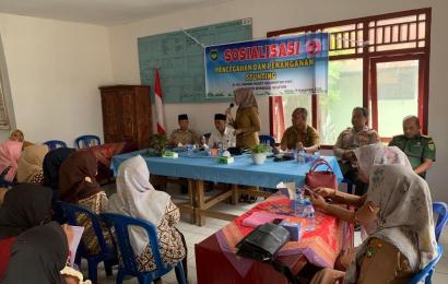 Kanit Binmas Polsek Pino dan Bhabinkamtibmas Hadiri Kegiatan Sosialisasi Pencegahan dan Penanganan Stunting dan Gizi Buruk
