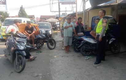 Kampanyekan Budaya Tertib Berlalu Lintas, Satlantas Polres Lebong Laksanakan Penerangan Keliling