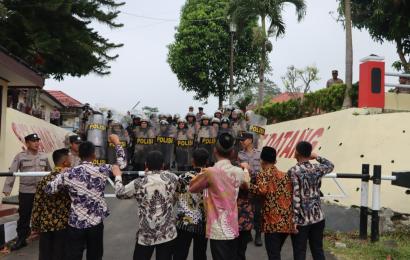 Cek Kesiapan Personel dan Peralatan, Polres Kepahiang Gelar Simulasi Sispam Mako