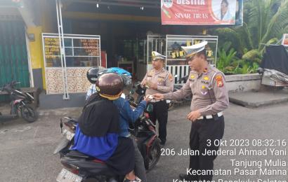 Tingkatkan Pendapatan Daerah, Sat Lantas Polres BS Operasi Kepatuhan Pajak Kendaraan Bermotor 