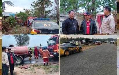 Kebakaran Lahan Terjadi di Rawa Makmur Permai