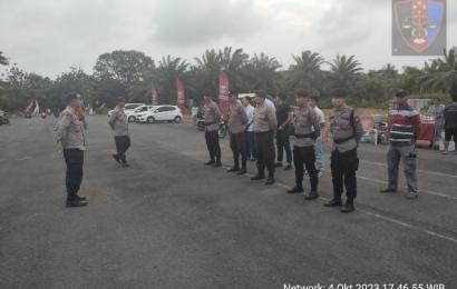 Personel Polres BS Berikan Pengamanan Final Turnamen Sepak Bola Dandim 0408 Cup 