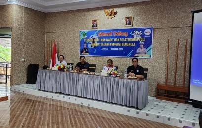 Wakapolres Lebong Hadiri Kegiatan Pelatihan Wasit dan pelatih Bola Voli