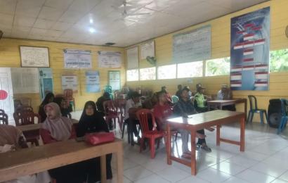 Bhabinkamtibmas Polsek Giri Mulya hadiri musyawarah RKPDes Suka Makmur