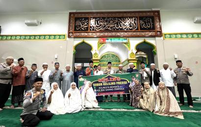 Subuh Keliling, Kapolresta Bengkulu Ajak Kasiren Korem Serap Aspirasi Jemaah Masjid Taqwa