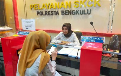 Meningkatnya Permintaan Penerbitan SKCK, Polresta Bengkulu Buka Pelayanan Hari Sabtu
