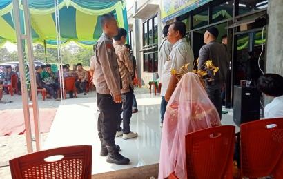 Personel Polsek Kaur Selatan Laksankan Pengamanan  Pengukuhan PDM dan PDA Serta Peresmian Gedung Dakwah Muhammadiyah 