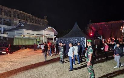 Polres BS Turunkan 130 Personelnya Dalam Pengamanan Konser Anji Dilapangan Sekundang 