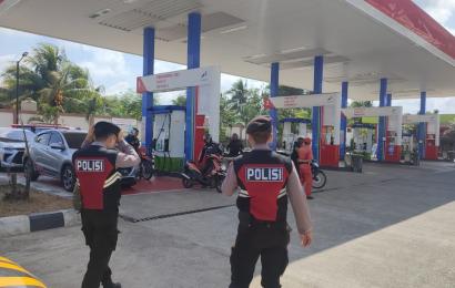 Patroli Presisi Sat Samapta Polres BS Sambangi Objek Vital, Antisipasi Gangguan Kamtibmas 