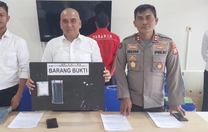 Direktorat Reserse Narkoba Polda Bengkulu Saat Konferensi Pers