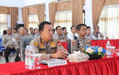 Polres Lebong Ikuti Zoom Meeting Pra Ops Mantap Brata Nala 