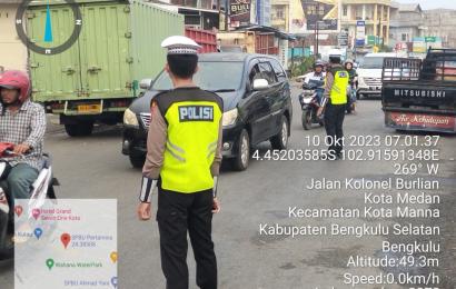 Sat Lantas Gatur Lalin Pagi Hari, Bentuk Pelayanan   kepada Masyarakat 