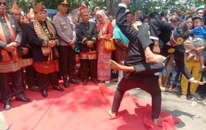 Kapolsek Lebong Tengah Hadiri Ritual Adat Kedurai Muang Apem Semelako Atas