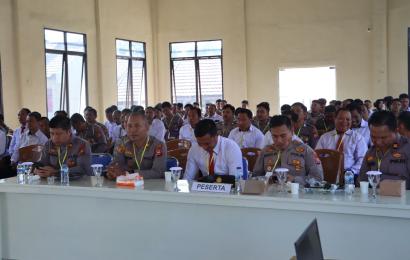 Polres Kepahiang Laksanakan Pelatihan  Pra Operasi Mantap Brata Nala 2023-2024